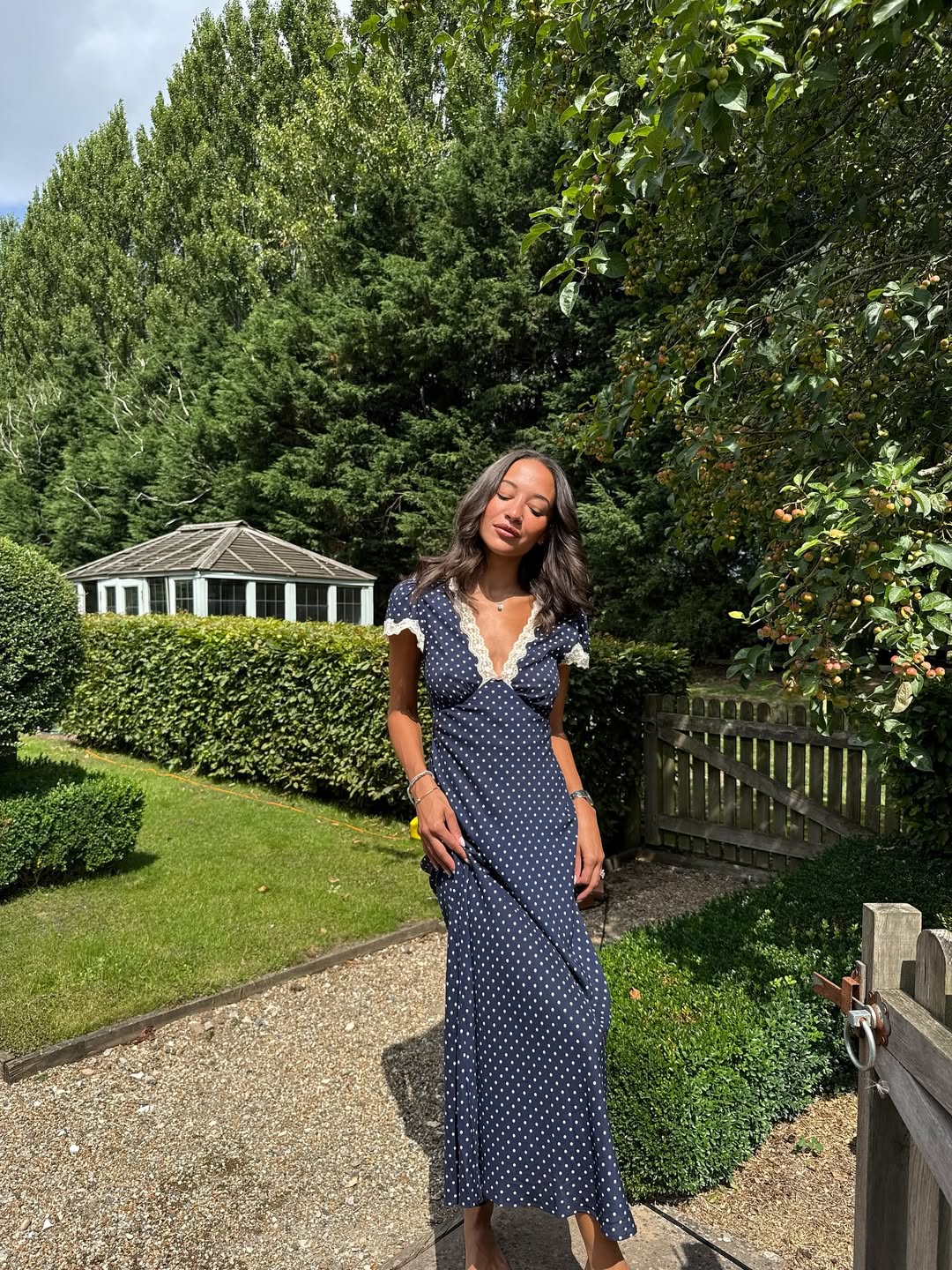 MARGO POLKA DOT MIDI DRESS