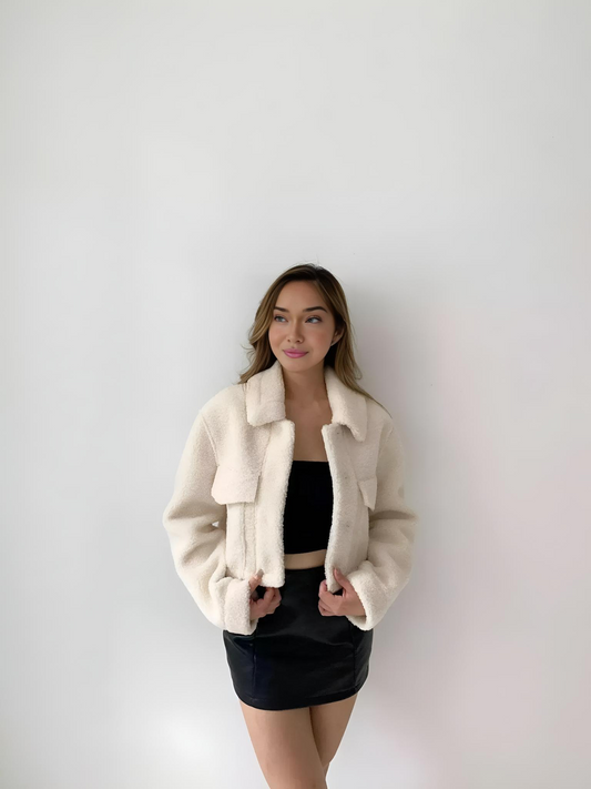 ZIA CROPPED FUR JACKET