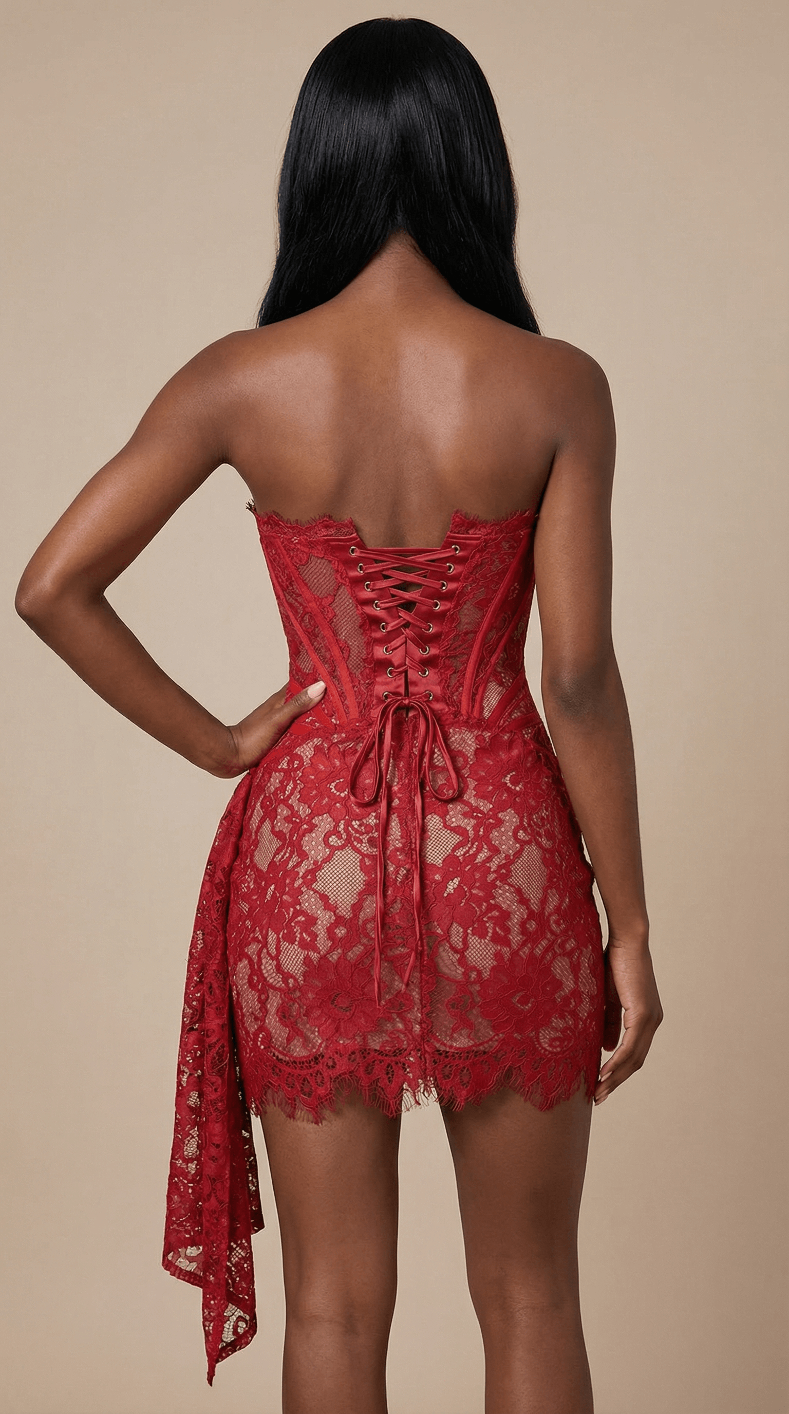 MARGI LACE MINI DRESS