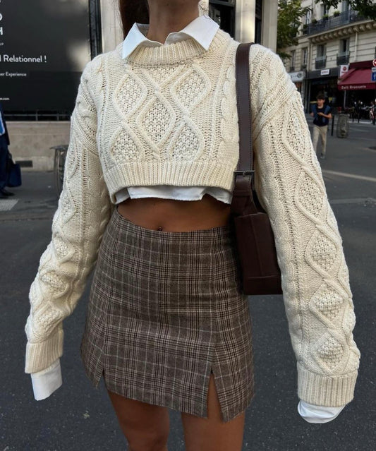LESLIE CROPPED SWEATER